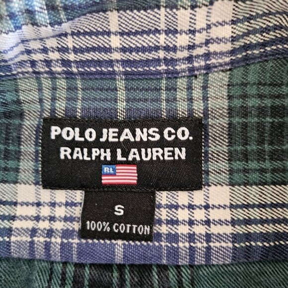 Shirt Mens S Plaid Lot of 2 Tartan Windowpane Long Sleeve Button Down Shirt Hip - Picture 5 of 16